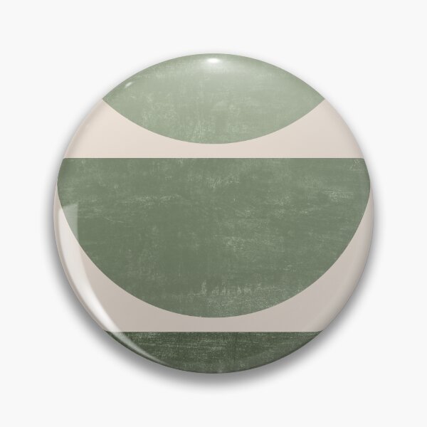Item preview, Geometric Shapes Mid Century Modern Art in Green designed and sold by ArticraftShop.