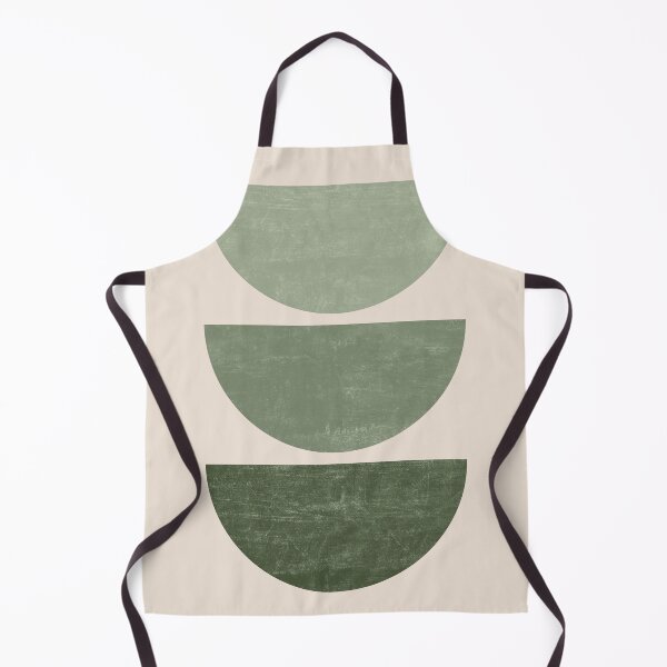 Item preview, Geometric Shapes Mid Century Modern Art in Green designed and sold by ArticraftShop.