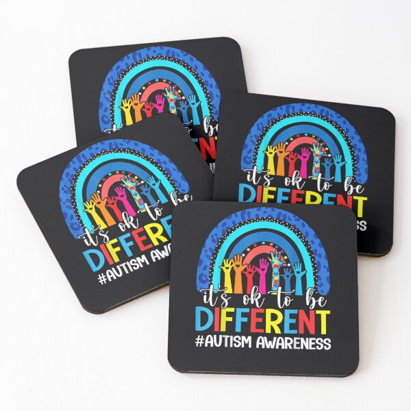 Item preview, It's Ok To Be Different Autism Awareness Leopard Rainbow designed and sold by DeannaMarks.