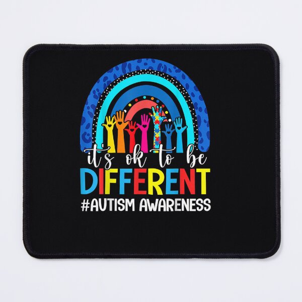 Item preview, It's Ok To Be Different Autism Awareness Leopard Rainbow designed and sold by DeannaMarks.