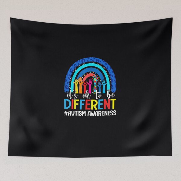Item preview, It's Ok To Be Different Autism Awareness Leopard Rainbow designed and sold by DeannaMarks.