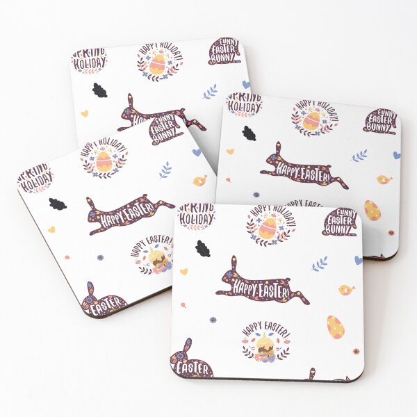 Item preview,  Cute rabbit easter day stickers - Happy easter designed and sold by Slaystyle.