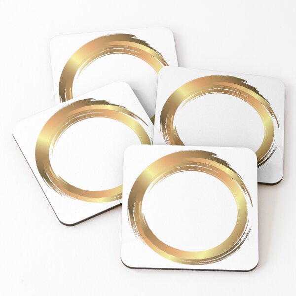 Item preview, Gold Circle, Zen Enso Circle, circle brush, Japanese Circle designed and sold by Tanysl.
