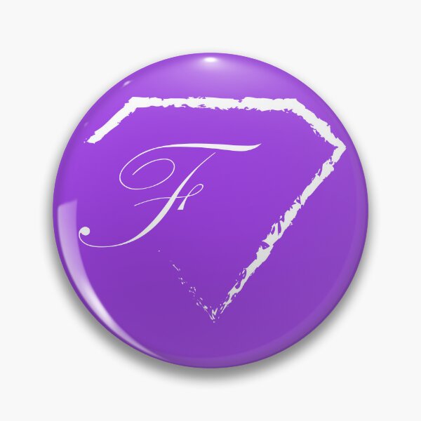 Item preview, F letter monogram initial diamond white designed and sold by mixtape80.