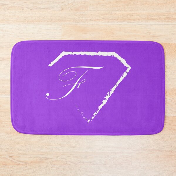 Item preview, F letter monogram initial diamond white designed and sold by mixtape80.