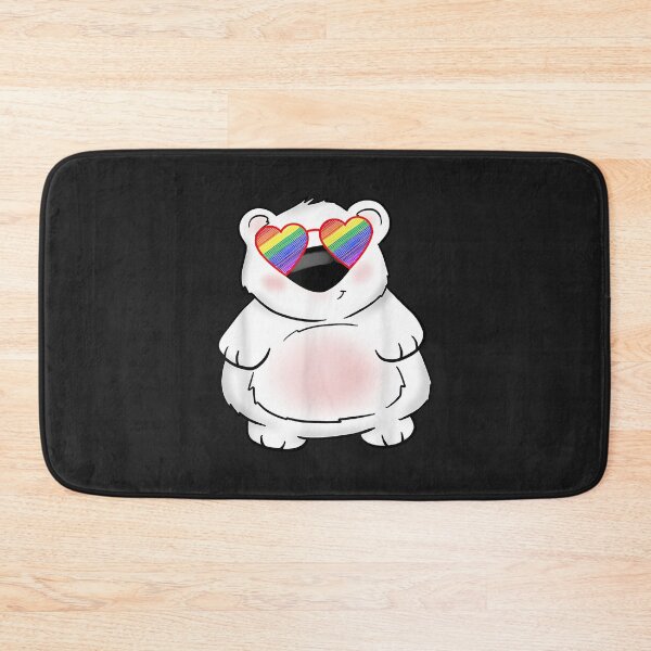 Item preview, Fat Polar Bear LGBT Stuff Teen Girl Rainbow Body Positivity designed and sold by IEatSwans.