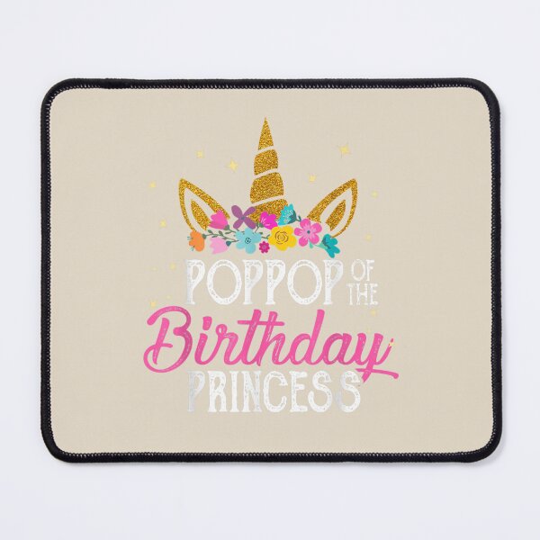 Item preview, Poppop Of The Birthday Princess Father Girl Unicorn Birthday designed and sold by VerityKingStore.
