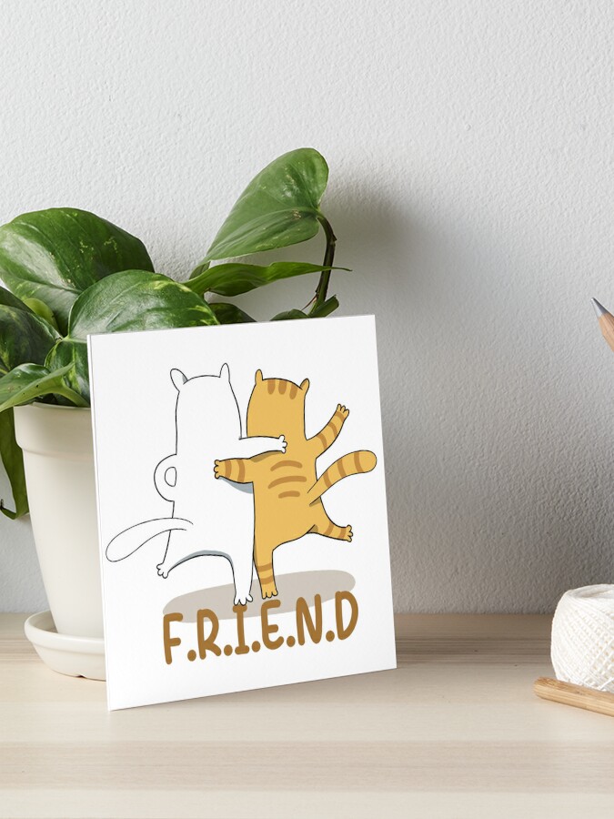 Two cute cats Art Board Print for Sale by uchiratheslayer