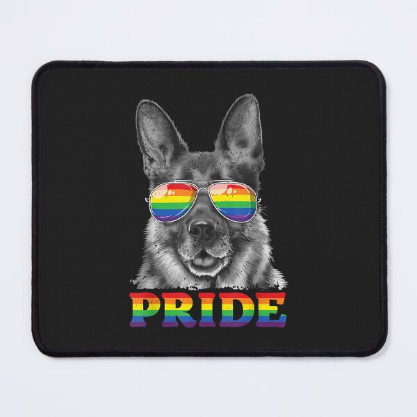 Item preview, German Shepherd Gay Pride LGBT Rainbow Flag Sunglasses LGBTQ designed and sold by IEatSwans.