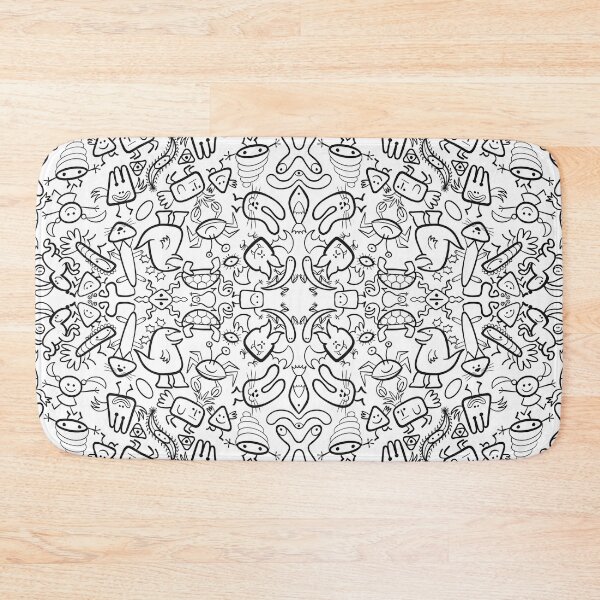 Item preview, Minimalist doodles art in a pattern design designed and sold by Zoo-co.