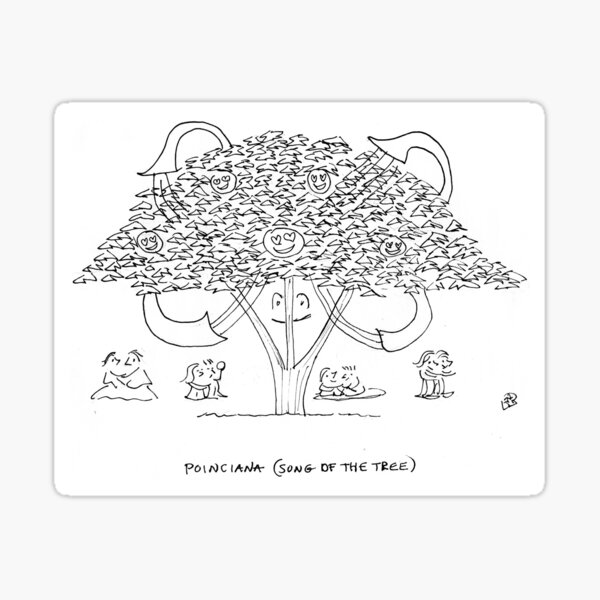 Item preview, Song Cartoon - Poinciana (Song of the Tree) designed and sold by fred rosenthal.