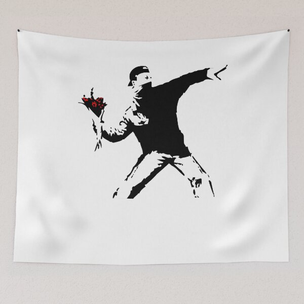 Item preview, Retro Style Arts Banksy Flower The Best Thrower Awesome Since designed and sold by NavarRotranShop.