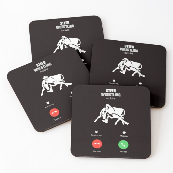 Item preview,  Steer Wrestling Mobile, Steer Wrestling Quote, Steer Wrestling Design, Funny Steer wrestling designed and sold by Aerial Addicts.