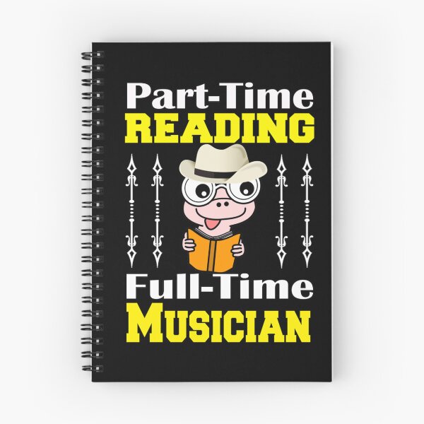 Item preview, Part-Time Reading Full-Time Musician Gift For Reading Lover Lightweight Sweatshirt designed and sold by rikazr6sr1.