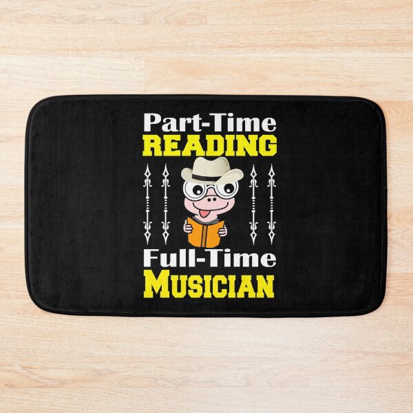 Item preview, Part-Time Reading Full-Time Musician Gift For Reading Lover Lightweight Sweatshirt designed and sold by rikazr6sr1.
