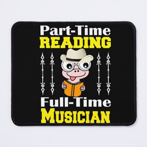 Item preview, Part-Time Reading Full-Time Musician Gift For Reading Lover Lightweight Sweatshirt designed and sold by rikazr6sr1.