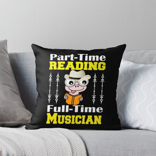 Item preview, Part-Time Reading Full-Time Musician Gift For Reading Lover Lightweight Sweatshirt designed and sold by rikazr6sr1.