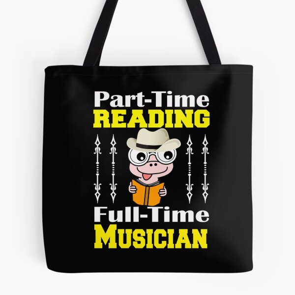 Item preview, Part-Time Reading Full-Time Musician Gift For Reading Lover Lightweight Sweatshirt designed and sold by rikazr6sr1.