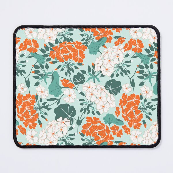 Item preview, Geranium Flower Orange and Green designed and sold by Insvy Design Studio.