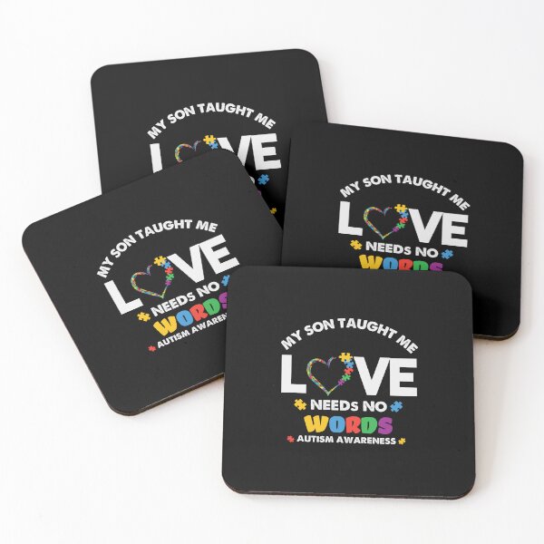 Item preview, My Son Taught me LOVE needs no Words designed and sold by simplife-art.