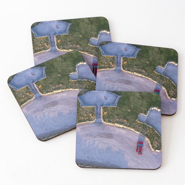 Item preview, Two People & car in Abstract Pattern designed and sold by StephenPower.