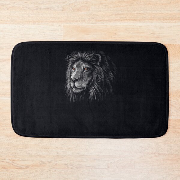 Item preview, Lion Face black background Theme Wild Animal designed and sold by DeannaMarks.