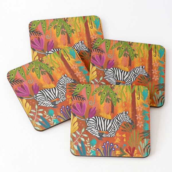 Item preview, Zebra in the Rainbow Forest designed and sold by The World of Emmy.