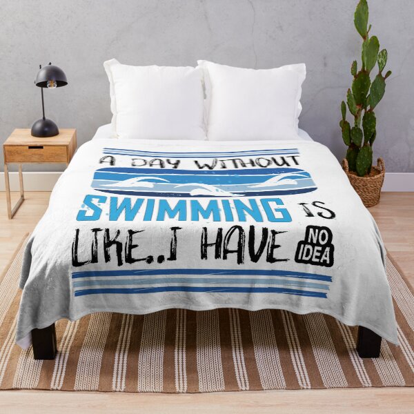 Item preview, A day without swimming is like just kidding i have no idea - Funny Swimming designed and sold by Heavdaiin.