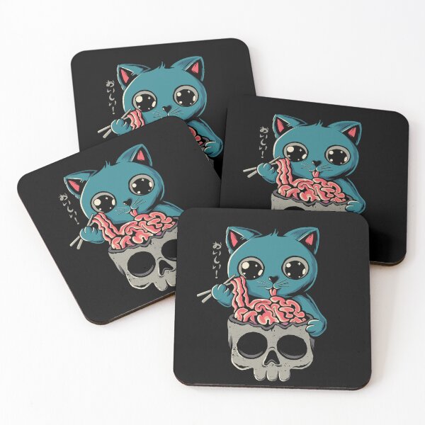 Item preview, Cat eating brain noodles designed and sold by tomysuga.