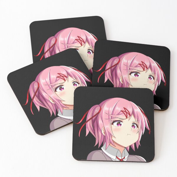 Item preview, Natsuki Cute Kawaii Anime Girl Pouting designed and sold by Kawaiifu69.
