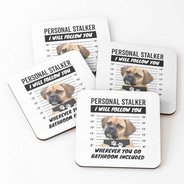 Item preview, Personal Stalker Dog – Puggle designed and sold by More Cute Dogs.