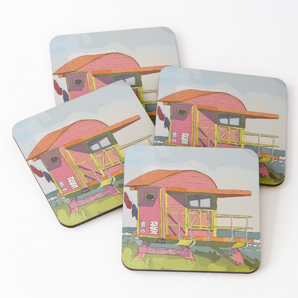 Item preview, Cute lifeguard tower in South Beach Miami Florida - WelshDesigns designed and sold by welshdesigns.