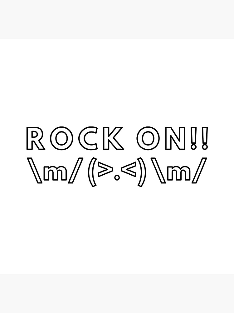 "Rock On Ascii Arts" Poster for Sale by xinc Redbubble