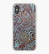 Aqua Brown Nachgerüstetes Leder iPhone-Hülle & Cover