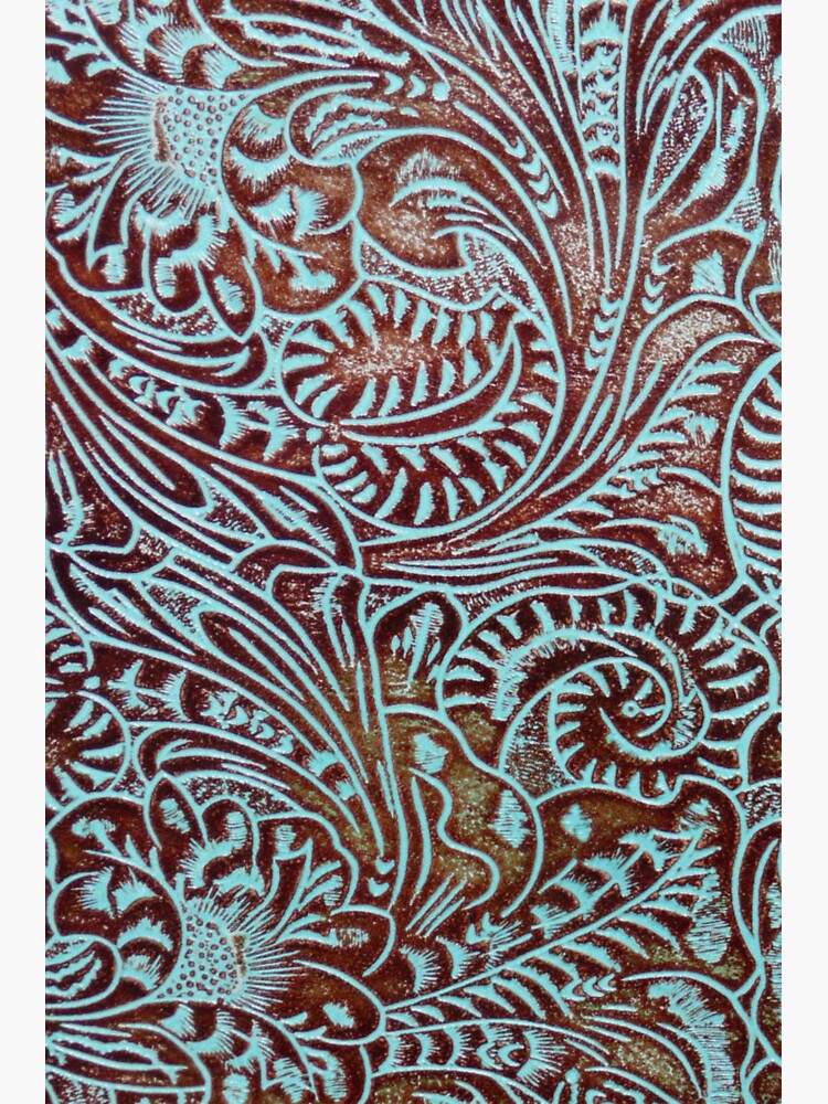 TOOLED LEATHER - PRINTED PATTERN ADHESIVE VINYL