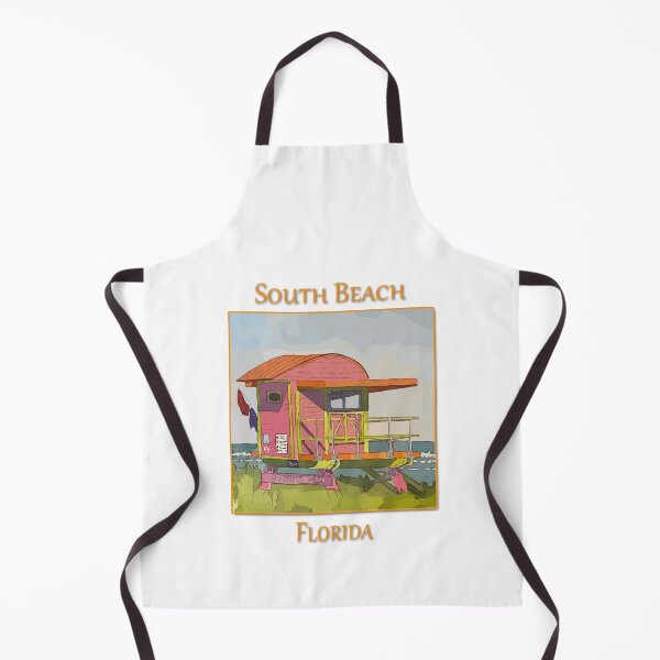 Item preview, Cute Lifeguard tower in South Beach Miami Florida - WelshDesigns designed and sold by welshdesigns.