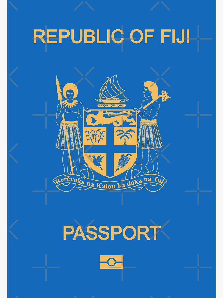 Fiji Passport Sticker For Sale By Hakvs Redbubble 3105