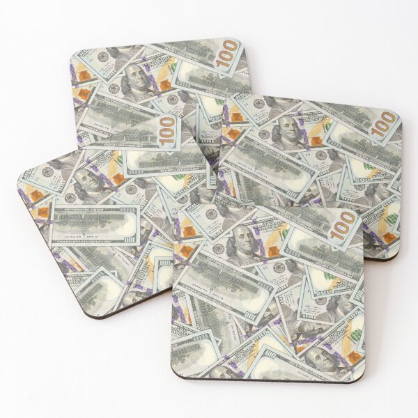 Item preview, Paper money of the USA. Randomly scattered banknotes of 100 dollars designed and sold by GAleksS.