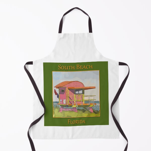 Item preview, Cute Lifeguard tower in South Beach Miami Florida - WelshDesigns designed and sold by welshdesigns.