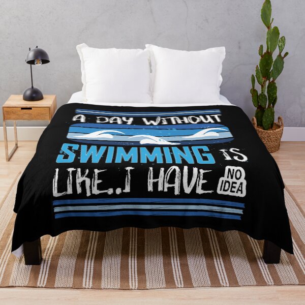 Item preview, A day without swimming is like just kidding i have no idea - Funny Swimming designed and sold by Heavdaiin.