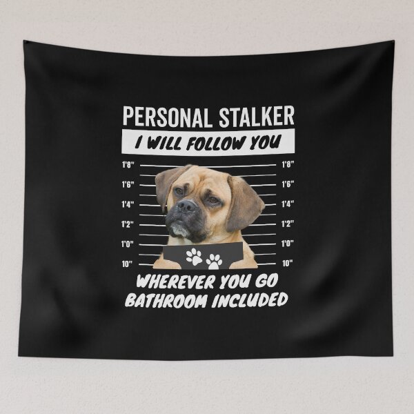 Item preview, Personal Stalker Dog – Puggle designed and sold by More Cute Dogs.