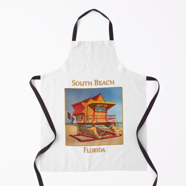 Item preview, Cute Lifeguard tower in South Beach Miami Florida - WelshDesigns designed and sold by welshdesigns.