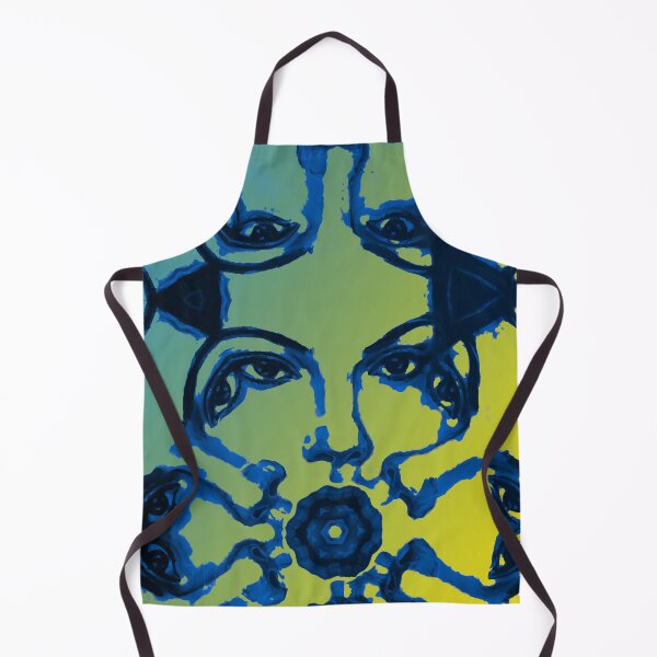 Item preview, Oil painting Hundred Eyes, gradient blue to yellow designed and sold by Zanimations.