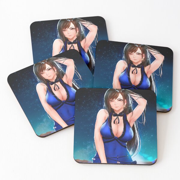 Item preview, Waifu Tifa Lockhart in dress Final Fantasy 7   designed and sold by Ecchi Girls Love.