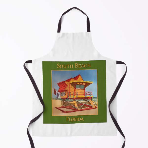 Item preview, Cute Lifeguard tower in South Beach Miami Florida - WelshDesigns designed and sold by welshdesigns.