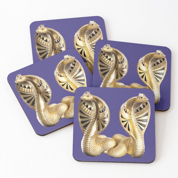 Item preview, Two golden Snakes the symbol of the pharaonic Egyptian for games lovers  designed and sold by AnadAA.