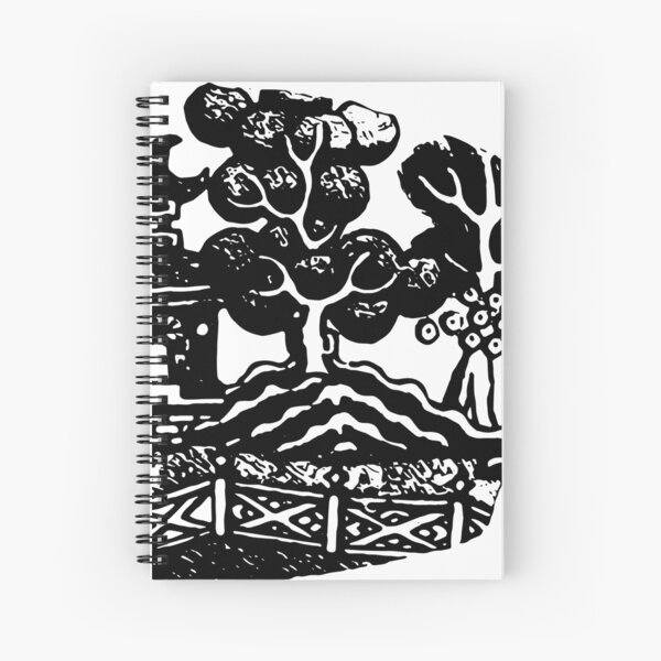Found Pottery Shard Spiral Notebook