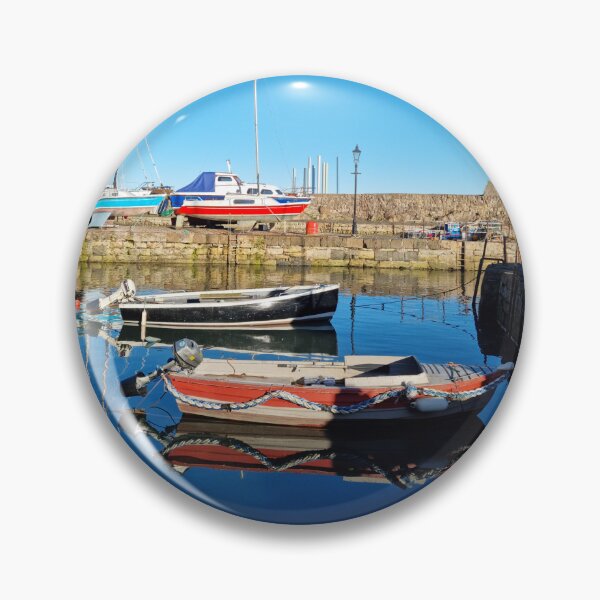 Item preview, Red boats in a harbour designed and sold by S-and-W-4ever.