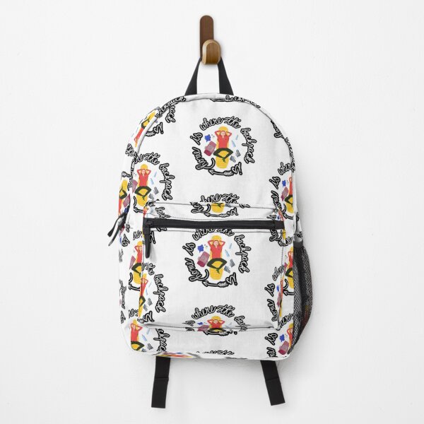 Item preview, Home is Where the Backpack is (black) designed and sold by inkydragons.