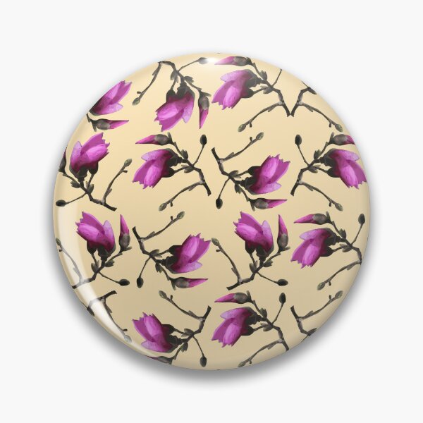 Item preview, Tulip Tree Sprig on Beige Repeat 5748 designed and sold by Art in My Loft.